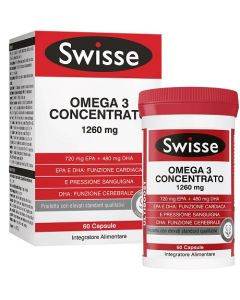 Swisse Omega 3 Concentrato Integratore Per il Cuore 60 Capsule