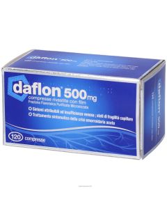 Daflon Integratore Gambe Gonfie e Emorroidi 120 Compresse 500mg