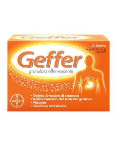 Geffer Granulato Effervescente Trattamento Iperacidità 24 Bustine