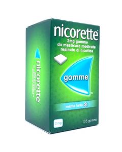 Nicorette Gomme da masticare alla menta 2 Mg Nicotina 105 Gomme Masticabili