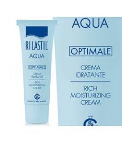 Rilastil Aqua Crema Optimale Idratante Viso Pelle Normale a Secca 50 ml