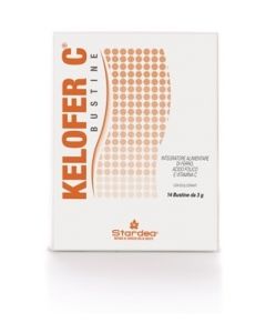Kelofer C Integratore di Ferro Acido Folico e Vitamina C 14 Bustine