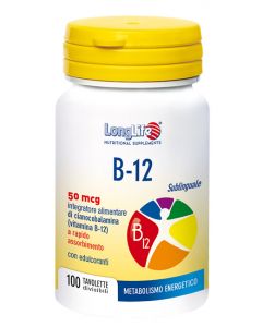 Longlife B12 Integratore Metabolismo Energetico 100 Tavolette