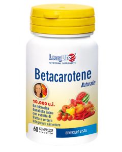 Longlife Betacarotene 10.000 Integratore Alimentare 60 Compresse