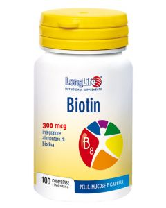 LongLife Biotin 300 Integratore Pelle 100 Compresse