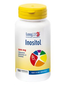 LongLife Inositol Integratore Metabolismo Dei Grassi a Base Di Inositolo 100 Tavolette