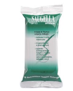 Saugella Attiva Salviettine Detergenti 15 Salviettine
