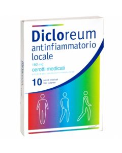 Dicloreum Antinfiammatorio Locale 180 mg Diclofenac 10 Cerotti Medicati