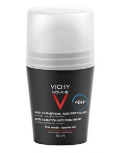 Vichy Homme Deodorante Roll-On 48h Pelle Sensibile 50 ml