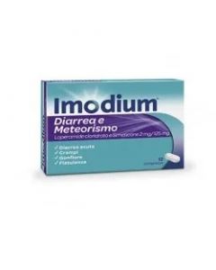Imodium Diarrea e Meteorismo 12 Compresse