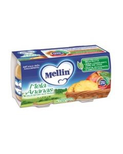 Mellin Omog Mela/ananas 2x100g