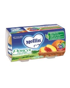 Mellin Omog Pesca/mela 2x100g