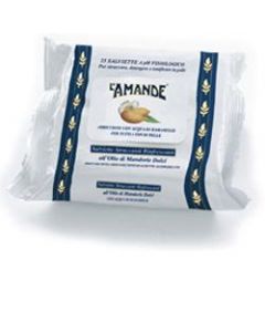 L'Amande Marseille Salviettine Struccanti All'Olio di Mandorle Dolci 25 Pezzi