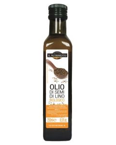 Il Nutrimento Olio Di Semi Di Lino Crudo Biologico Alimentare 250ml