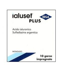 Ialuset Garze Medicate Con Acido Ialuronico 10x10 cm 10 Pezzi