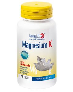 LongLife Magnesium K Integratore Magnesio Potassio 60 Capsule