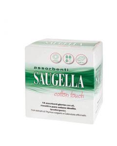 Saugella Cotton Touch Assorbente Giorno con ali 14 pezzi
