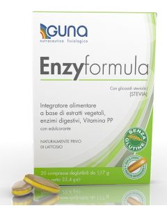 Guna Enzyformula Integratore di Enzimi Digestivi 20 Compresse