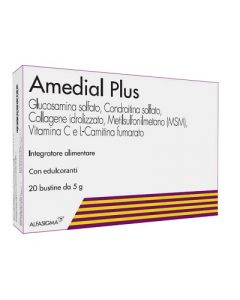 Amedial Plus Integratore Ossa Cartilagini Collagene 20 Bustine