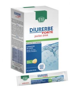 Esi Diurerbe Forte Pocket Drink Limone Integratore Drenante 24 Bustine