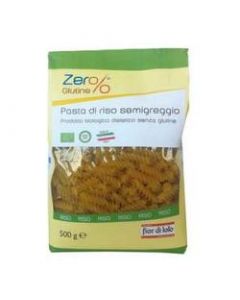 Fior Di Loto Zero% Glutine Fusilli Di Riso Semgreggio Senza Glutine Bio 500g