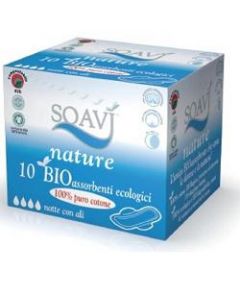 Soavì Nature Bio Assorbenti Notte Con Ali 10 Pezzi