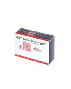 BD Siringa Per Insulina 0,3ml Demi 30g 30 Pezzi