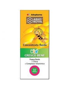 Arkoroyal Cresco Bene Kid Concentrato Fluido Integratore per Appetito Bambini 150 ml