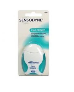 Sensodyne Filo Cerato Filo Interdentale Gusto Menta Fresca 30m