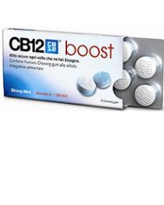 CB12 Boost Chewing-Gum Allo Xilitolo 10 Gomme Masticabili Menta