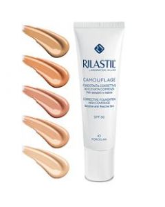 Rilastil Camouflage Fondotinta Fluido Correttivo Elevata Coprenza Colore 50 Tubo 30 ml