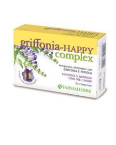 Farmaderbe Griffonia Happy Complex Integratore Benessere Mentale 30 Compresse