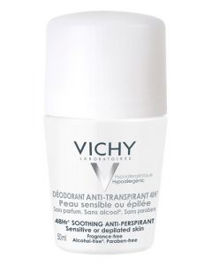 Vichy Deodorante Roll-on Pelle Sensibile O Depilata 50 ml