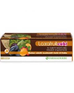 Farmaderbe Laxafruit Integratore Vegetale 15 Cubetti Masticabili