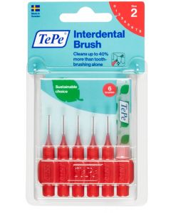 TePe Scovolino 0,5mm Misura 2 Rosso 6 Pezzi