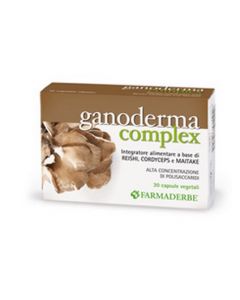 Farmaderbe Ganoderma Complex Integratore Organismo 30 Capsule