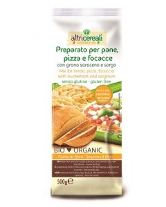 Altri Cereali Preparato Per Pane, Pizza E Focacce Con Grano Saraceno E Sorgo Biologico 500g