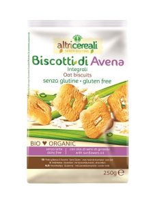 AltriCereali Biscotti All' Avena Integrali Senza Glutine 250g