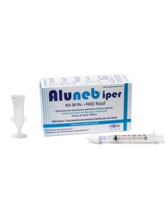 Aluneb Iper Kit 20 Flaconcini da Nebulizzare + Mad Nasale Siringa per Nebulizzazioni Nasali