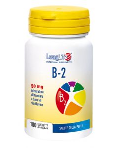 LongLife B2 50mg Integratore Vitaminico 100 Tavolette