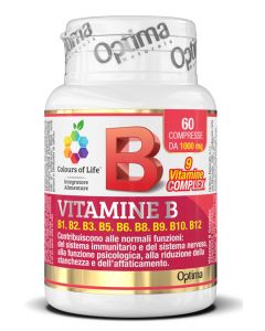 Optima Colours of Life Vitamina B Complex Integratore Multivitaminico 60 Compresse