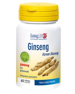 Longlife Ginseng 5% Integratore Energetico 60 Capsule