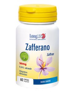 LongLife Zafferano 90mg Integratore Alimentare 60 Capsule