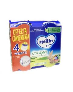 MELLIN-OMO.CONIGLIO 4X80G