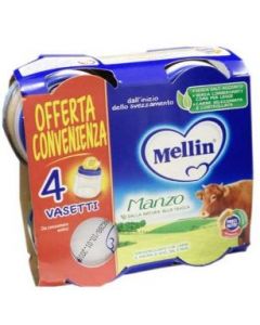 MELLIN-OMO.MANZO 4X80G