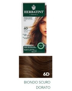 Herbatint Tintura Capelli Gel Permanente 6D Biondo Scuro Dorato 150 ml