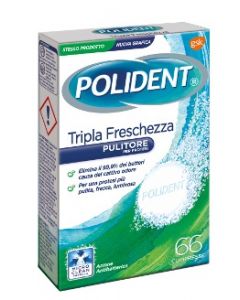 Polident Tripla Freschezza Pulizia Protesi e Dentiere 66 Compresse