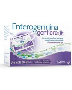 Enterogermina Gonfiore Addominale Integratore Elimina Gas 20 Bustine