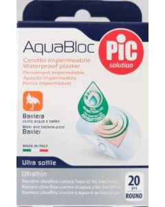 Pic Aquabloc Cerotti Impermeabili Rotondi Diametro 22,5 Mm 20 Pezzi
