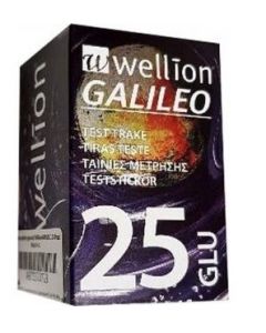WELLION GALILEO STRIPS 25 GLIC